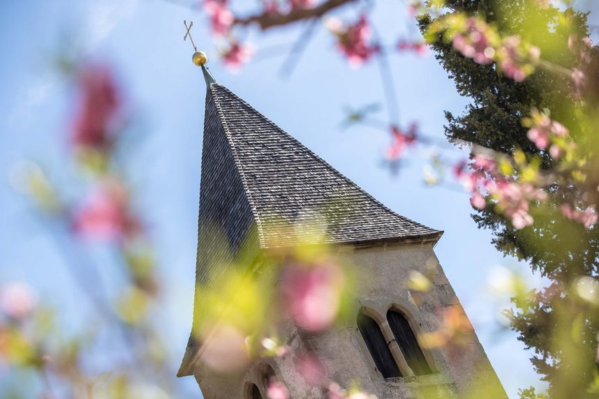 Kirchturm Tramin Südtiroler Weinstraße